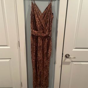 Express animal print jumpsuit
